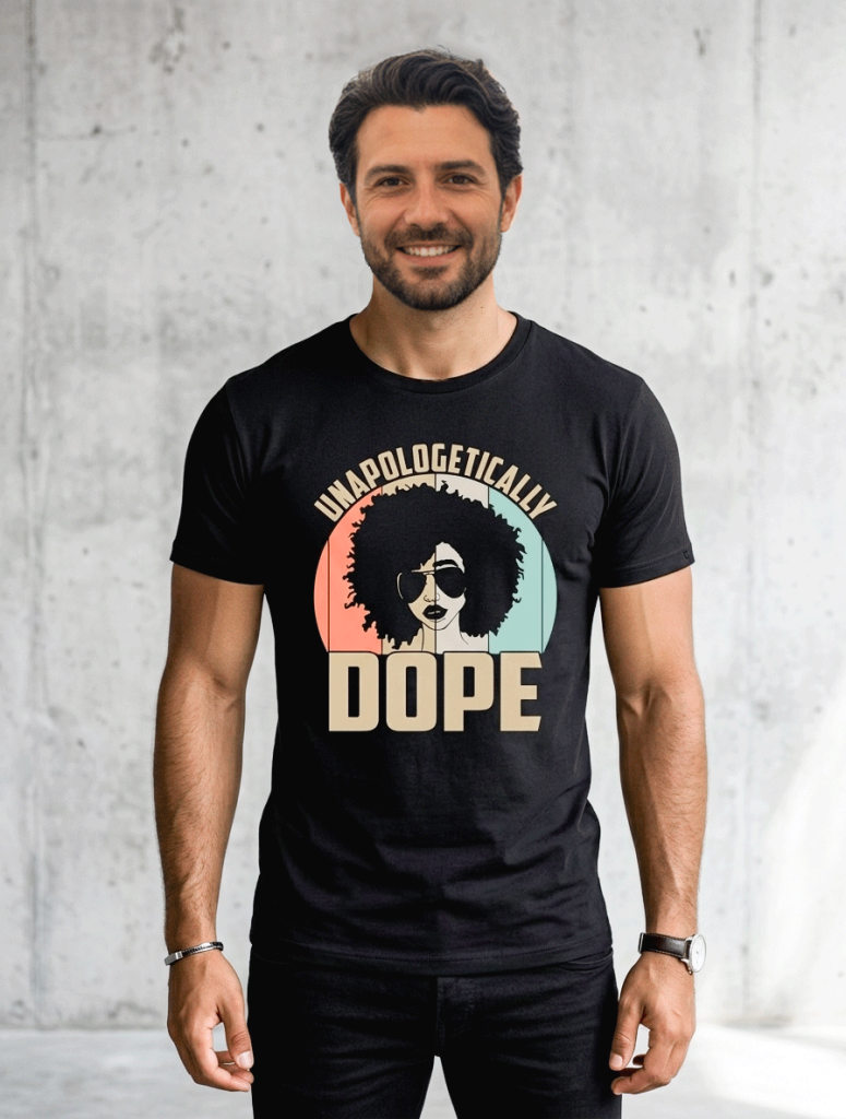 Affirme ton style sans compromis avec le T‑shirt Premium PREST “Unapologetically Dope”. Conçu dans un coton peigné haute qualité, il offre une texture douce, respirante et durable, parfaite pour un look affirmé et élégant. Sa coupe moderne épouse la silhouette sans la contraindre, tandis que l’impression haute définition résiste au temps et aux lavages.